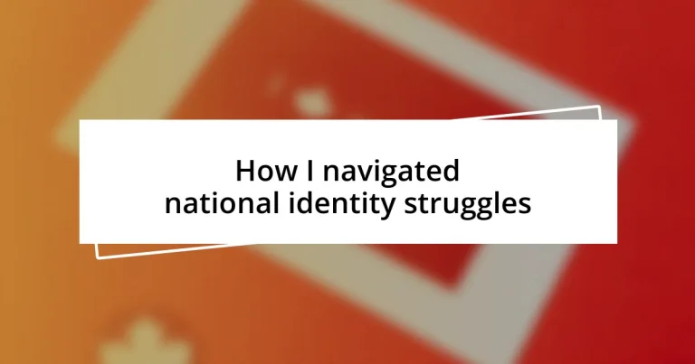 How I navigated national identity struggles